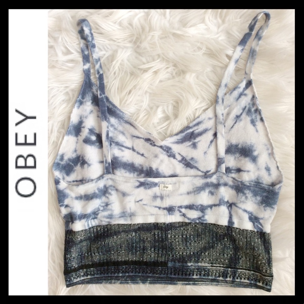 Obey Tie Dye Knit Crop Tank